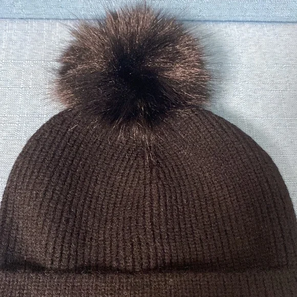 Moncler Black Knit Hat with Pom Pom - Picture 2 of 3